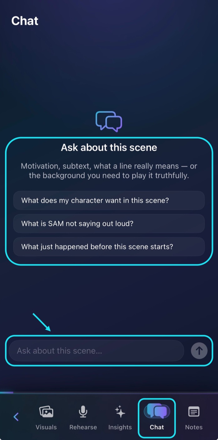 Chat tab screenshot